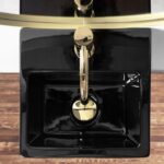 Lavoar freestanding  de sine stătător Kamila Black - imagine 4