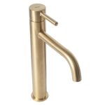 Baterie pentru lavoar Rea Lungo Brush Gold high - imagine 3