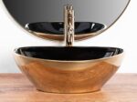 Lavoar pe blat Rea Sofia in Black Gold - imagine 4