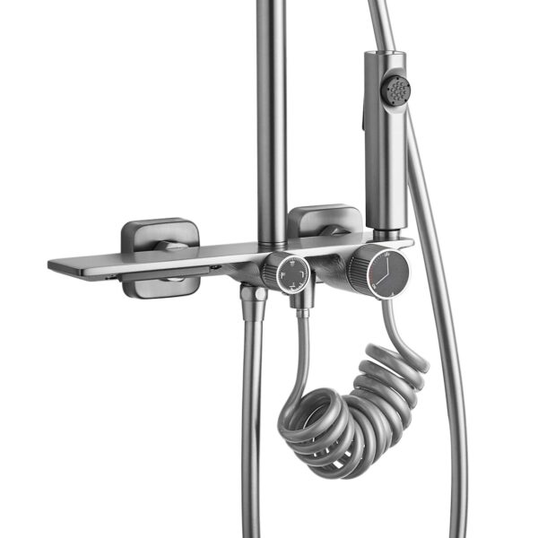 Coloana de dus REA HELIX Nickel Brush INOX