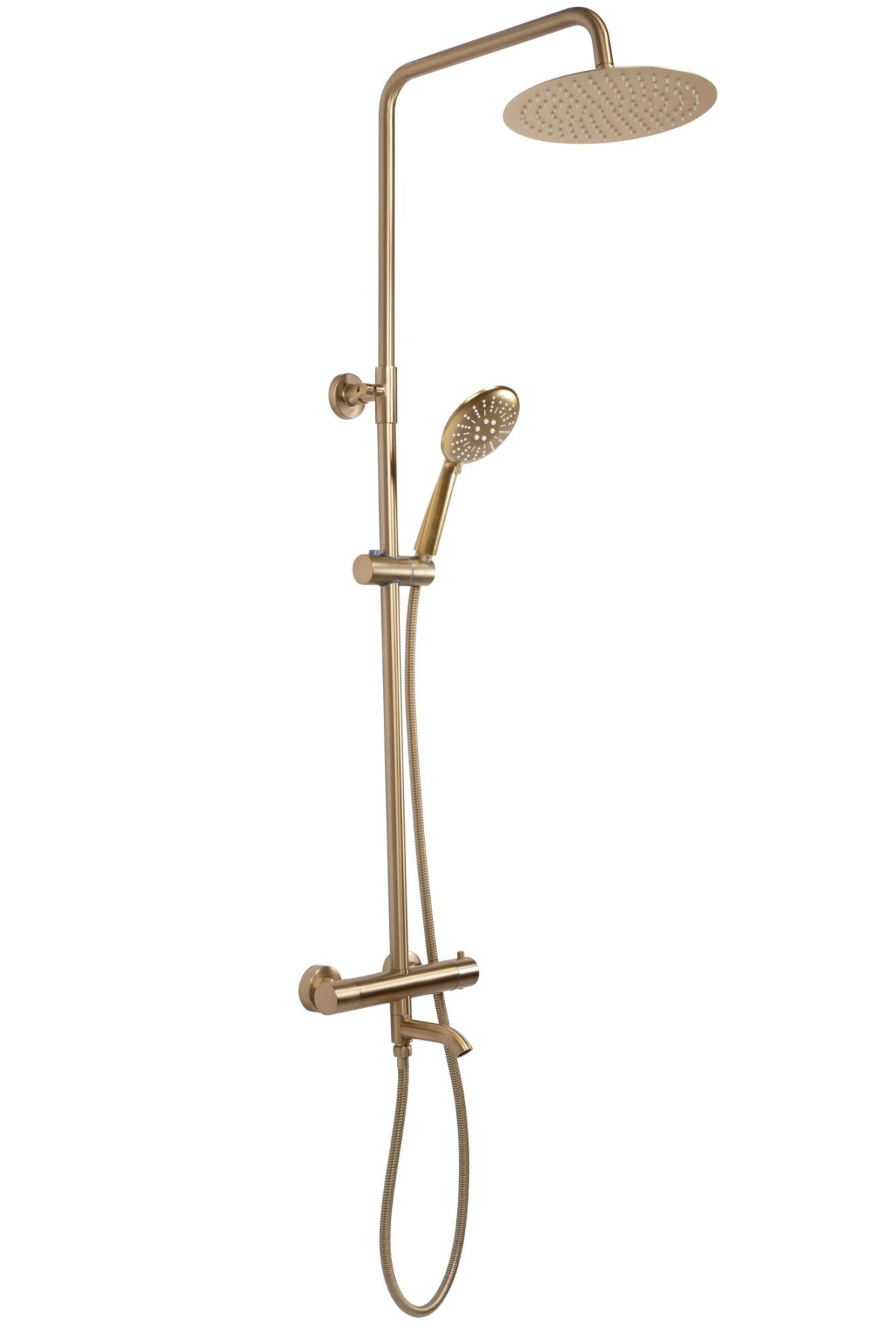 Coloana de dus cu termostat REA Lungo Gold Brush - imagine 2