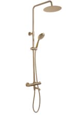 Coloana de dus cu termostat REA Lungo Gold Brush - imagine 2