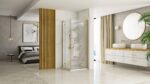 Cabina dus REA Hugo 100x100 Gold Brush - imagine 2