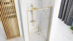 Paravan de dus REA Rapid Slide 100 Gold Brush - imagine 3