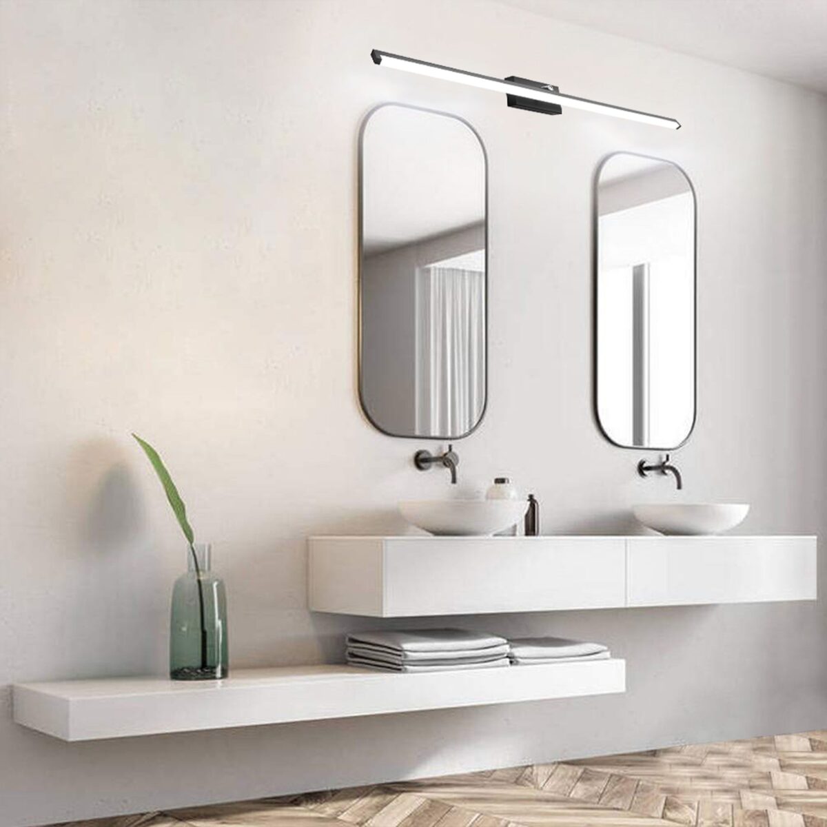 APLICA de baie LED pentru oglinda 20W 100CM APP375-1W negru - imagine 1