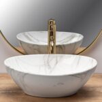 Lavoar pentru blat Rea Sofia Shiny Aiax Marmura - imagine 3