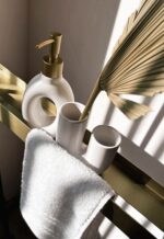Raft pentru baie SF02 60cm gold brush - imagine 3
