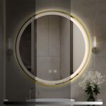 Oglindă LED 80cm MMJ Gold - imagine 3
