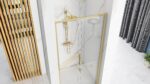 Paravan de dus REA Rapid Slide 110 Gold Brush - imagine 3