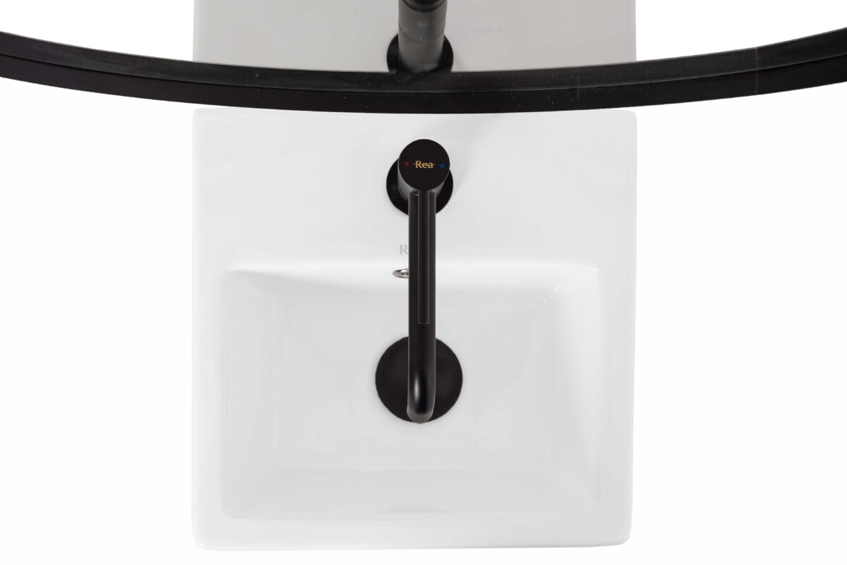 Lavoar de podea freestanding Rea Kamila Alb Ceramica Sanitara - imagine 3