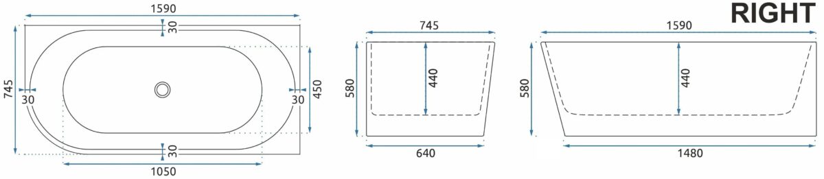 Cada SYDNEY BELLANTO RIGHT 160cm - imagine 3