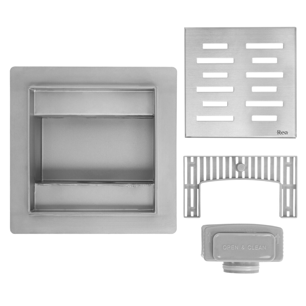 Rigola dus REA LINE Nickel Brush  12x12 - imagine 3