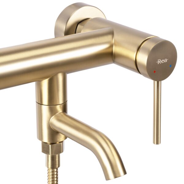 Baterie pentru cadă REA Clif Brush Gold