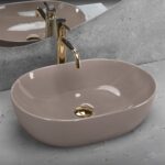 Lavoar pe blat Rea Lisa Beige Shiny
