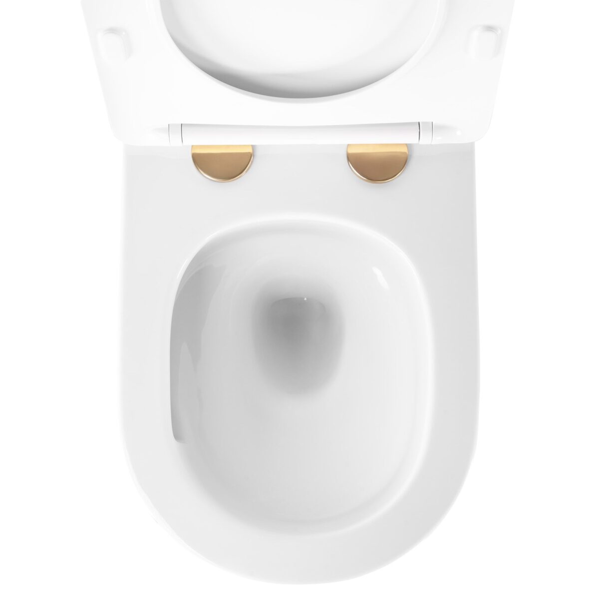 Vas WC suspendabil Rea Carlo Mini Tornado NFQ GOLD EDGE - imagine 1