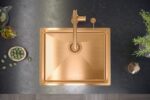 Chiuvetă inox ANTHONY 60 COPPER - imagine 3
