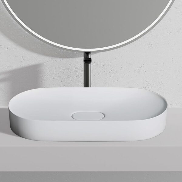 Lavoar pentru blat IRIS 71 CM White