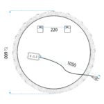 Oglindă LED 60cm YH-3561 - imagine 7