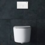 Clapeta pentru rezervor incastrat K011A-Q Rea T White Glass - imagine 3