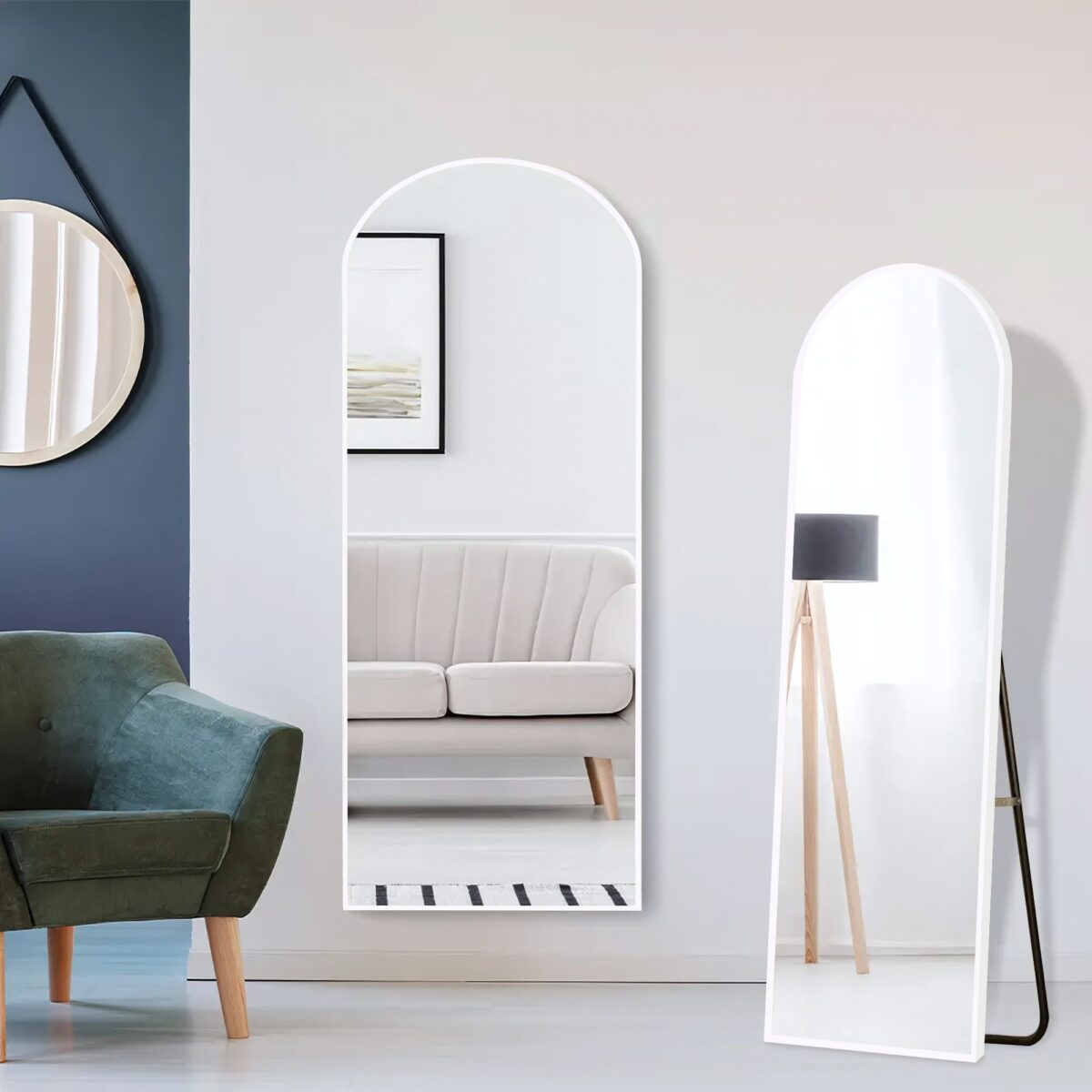 Oglindă Albă de Perete/Pe Suport 150 cm 109 - imagine 3
