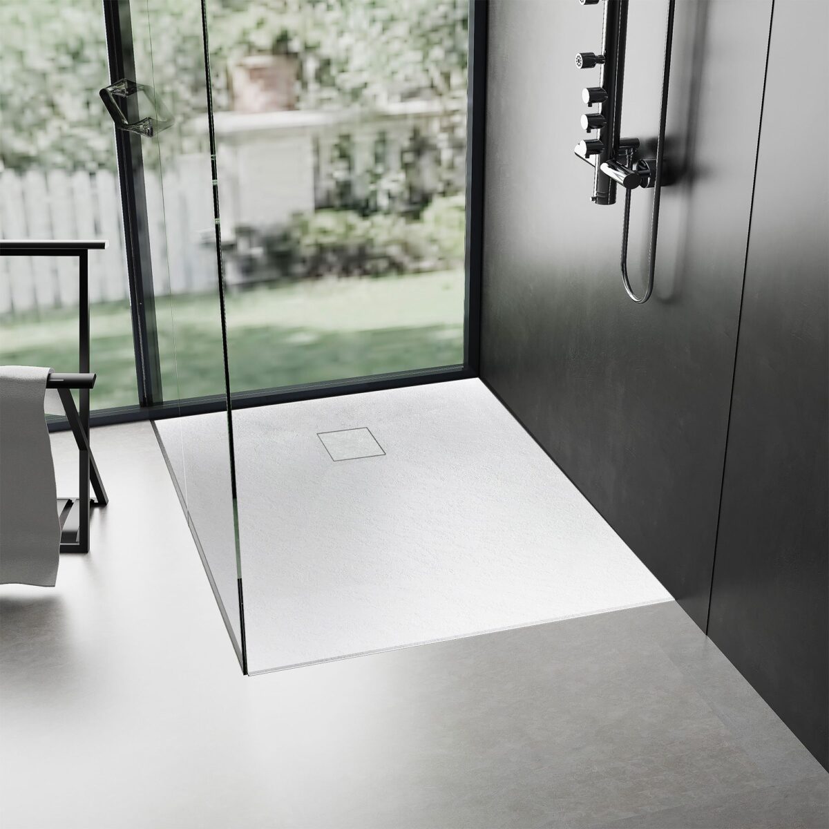 Cada de duș Magnum White 100x80 - imagine 3