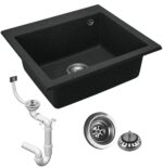 Chiuveta bucatarie Granit  West XL black METALLIC - imagine 3