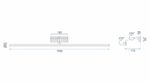APLICA de baie LED pentru oglinda 15W 106CM APP367-1W Crom - imagine 6