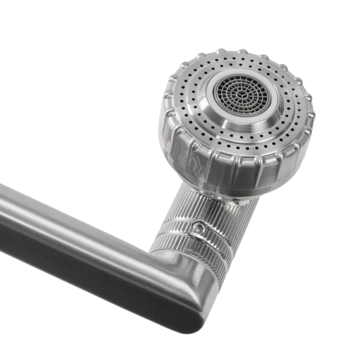 Baterie pentru baie Rea PACO Nickel Brush INOX High - imagine 3