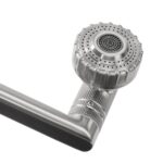 Baterie pentru baie Rea PACO Nickel Brush INOX High - imagine 3