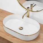 Lavoar pe blat Rea Nadia White Gold Edge - imagine 2
