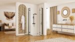 Cabina dus REA Hugo Double Black 90x100 - imagine 2