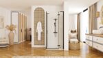 Cabina dus REA Hugo Black 80x80 - imagine 3