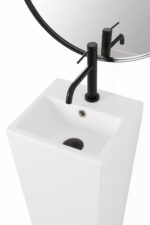 Lavoar de podea freestanding Rea Kamila Alb Ceramica Sanitara - imagine 2