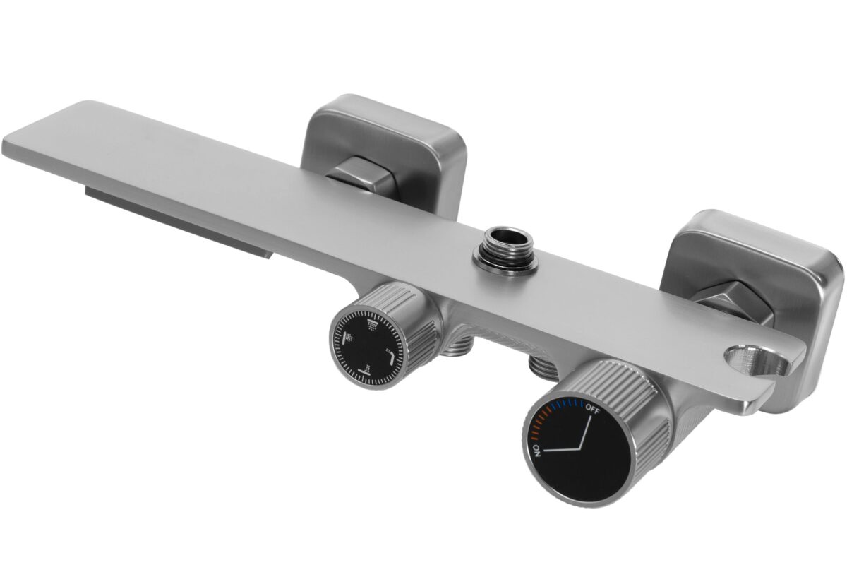 Coloana de dus REA HELIX  Nickel Brush INOX - imagine 4