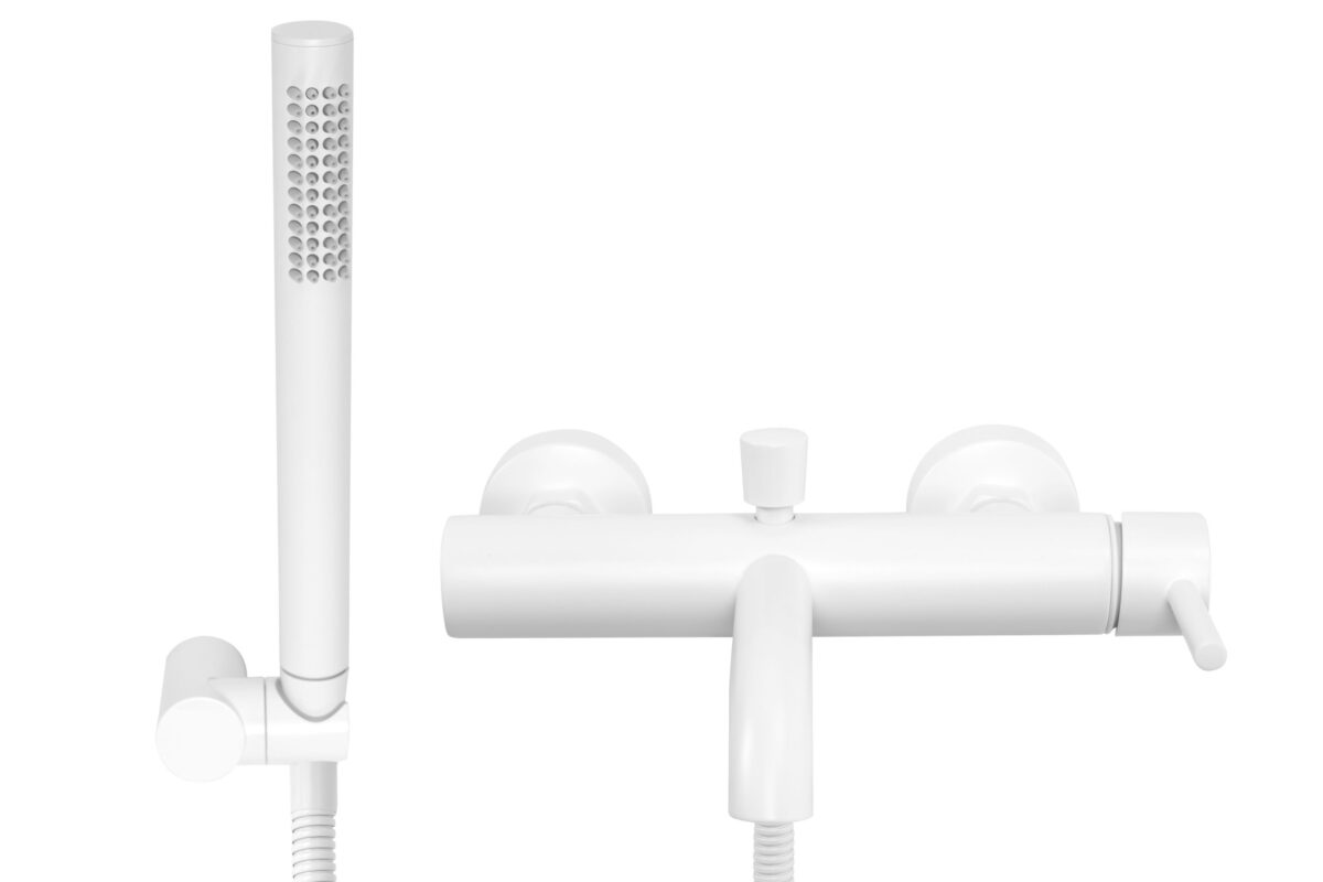 Baterie pentru cada Rea Lungo White Matt - imagine 1