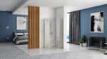 Cabina de dus DIAMOND 90x90 cm BRUSH GOLD