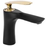 Baterie pentru baie Rea Orbit Black Gold low - imagine 3