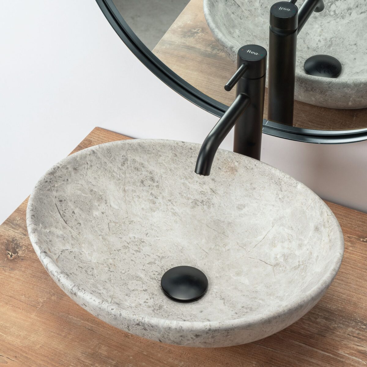 Lavoar pe blat Rea Sofia Light Stone - imagine 3