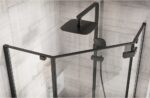 Cabina de dus DIAMOND BLACK MAT 100x100 cm - imagine 4
