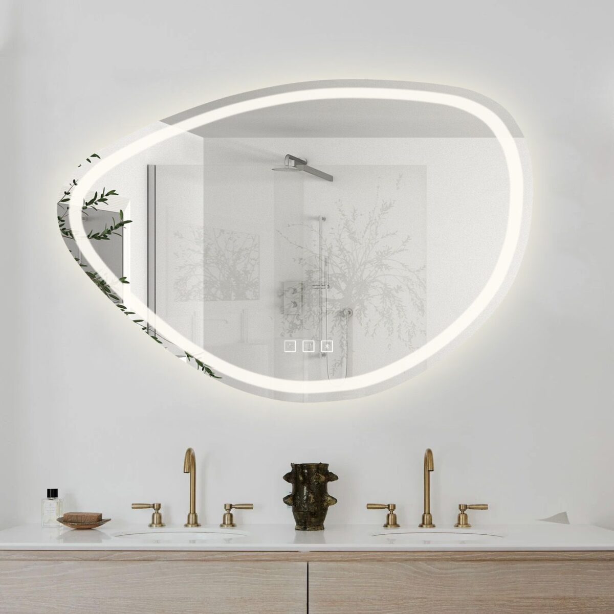 Oglindă LED 70x100cm FOG - imagine 6