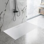 Cadita de dus Bazalt Long White 80x120 - imagine 3