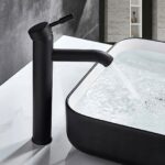 Baterie pentru lavoar Rea Graf Negru Inalta - imagine 7