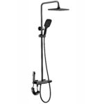 Coloana de dus cu termostat REA ROB Black - imagine 6