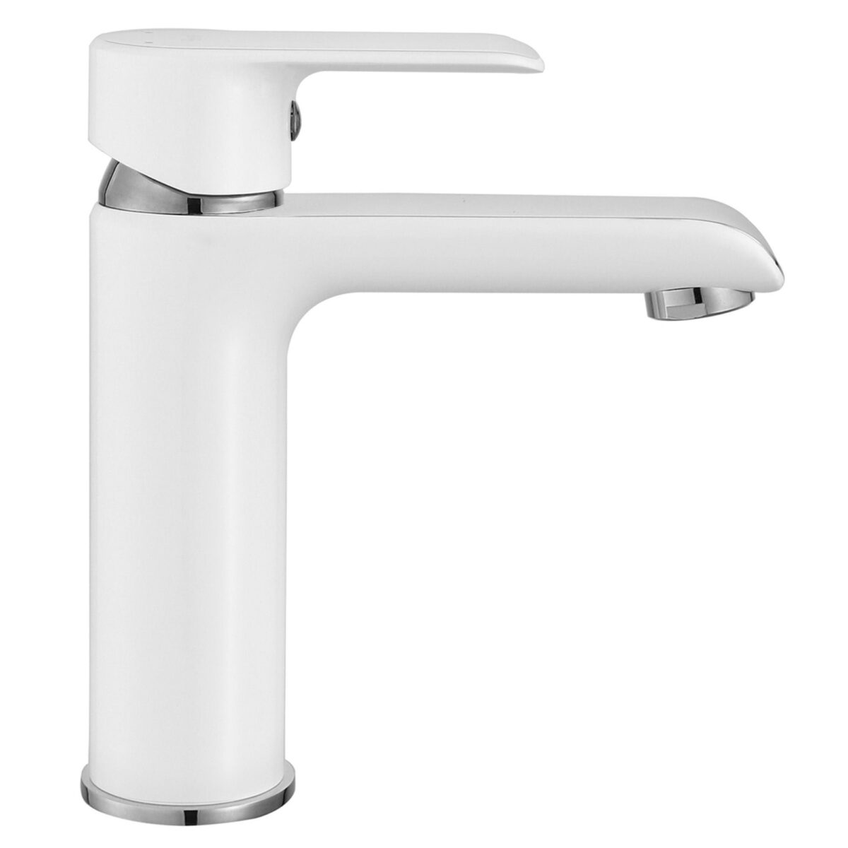 Baterie pentru baie REA Bloom White Chrom Low - imagine 1