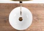 Lavoar pentru blat Rea Stella White gold edge - imagine 3