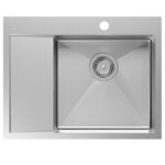 Chiuvetă inox RUSSEL 116  BRUSH NICKEL - imagine 3