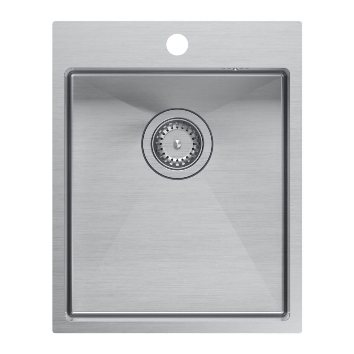 Chiuvetă inox RUSSEL 90 BRUSH NICKEL - imagine 1
