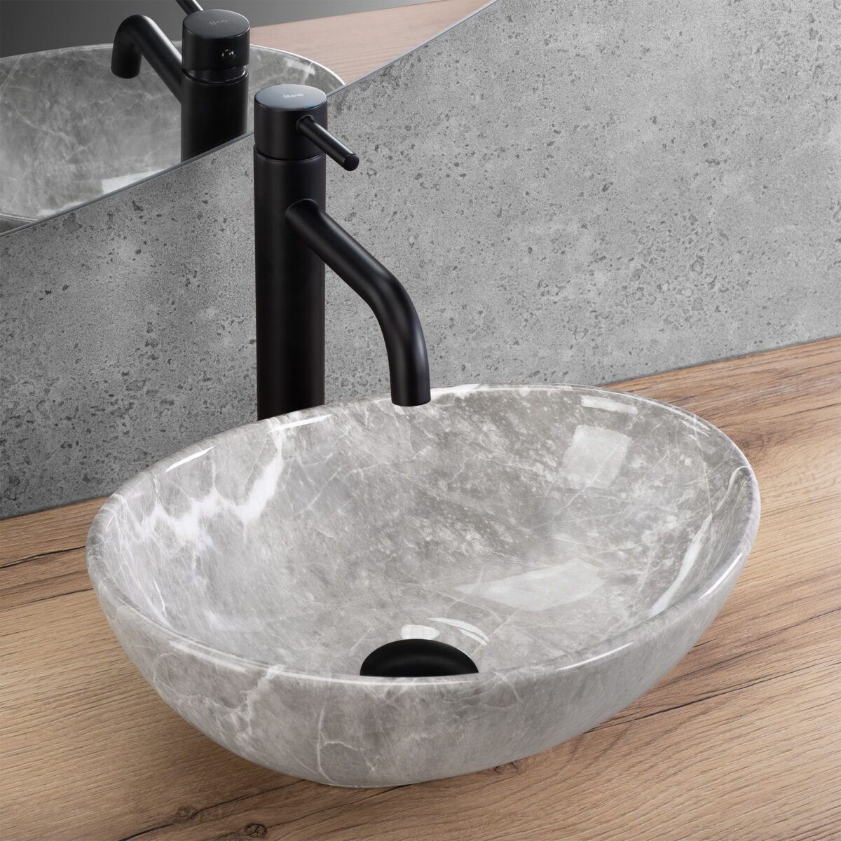 Lavoar pe blat Rea Sofia Mini Grigio - imagine 1