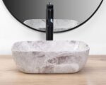 Lavoar pentru blat Rea Belinda mini stone matt - imagine 3