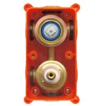 Set de duș incastrat Rea Lungo Copper Auriu cu BOX - imagine 6